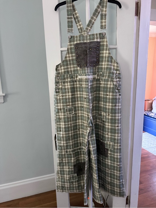POL Other - POL Patchwork Plaid Overalls Size L